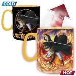 ABYSTYLE One Piece Luffy and Sabo Magic Heat Change Ceramic Coffee Tea Mug 16 Oz. Anime Manga Drinkware & Home Merch (ONLY MUG)