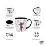 Zak Designs Marvel Ceramic Coffee Mug for Hot Drinks at Home, Collectible Keepsake (15 oz, Spider-Man)