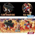 ABYSTYLE One Piece Luffy and Sabo Magic Heat Change Ceramic Coffee Tea Mug 16 Oz. Anime Manga Drinkware & Home Merch (ONLY MUG)