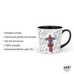 Zak Designs Marvel Ceramic Coffee Mug for Hot Drinks at Home, Collectible Keepsake (15 oz, Spider-Man)