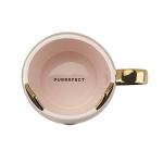 Pinky Up Chloe Cat Ceramic Coffee Mug, Tea Cups, Travel Mugs for Cappuccino, Latte, Hot Chocolate, Milk, Herbal Teas, 12 oz, Set of 1, Pink