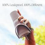 BrüMate Resa 25oz 100% Leakproof Travel Tumbler with Handle & Straw | Flexible SoftSip Straw | Silicone Sleeve for Durability | Stainless Steel | Cup Holder & Travel Friendly | (Matte Black)