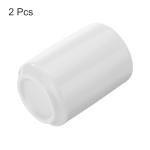 HARFINGTON 2pcs Japanese Ceramic Tea Cups 8oz / 240ml Simple Solid Color No Handle Ceramic Tea Mugs Matte Glazed Cylindrical Cup for Matcha Tea Wine White Tea Coffee Drinks, White