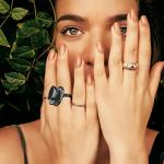 Vintage Fairytale 3D Tea Cup Saucer Ring Party Fairy Tale Hatter Wonderland Cosplay Fancy Dress Black