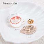 ZORZA 2Pcs Luminous Coffee Cup Brooch Pin Cute Enamel Mug Lapel Pin Badge for Women Artistic Latte Pin for Dresses Bags and Hats