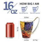 Mug Ceramic Novelty Coffee Mugs 16 oz Creative Art Give Van Gogh Lovers Unique Gifts