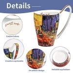 Mug Ceramic Novelty Coffee Mugs 16 oz Creative Art Give Van Gogh Lovers Unique Gifts
