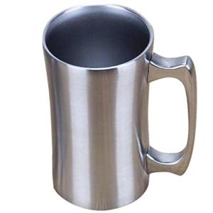 OrgMemory Insulated Cup, Stainless Steel Coffee Mug, 20 oz Coffee Mug, (560 ml), Double Wall Beer Stein, Tumbler with Handle, Insulated Beer Mug with Lid