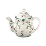 Pfaltzgraff Winterberry Sculpted 4-Cup Teapot,White