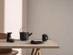 Stelton Theo Tea Pot, Stone, Black, 21 x 21 x 16 cm