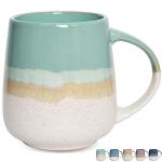 Bosmarlin Extra Large Ceramic Coffee Mug, 23 Oz, Dishwasher and Microwave Safe, Oversized Big Tea Cup for Office and Home (Mint Green)
