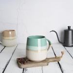 Bosmarlin Extra Large Ceramic Coffee Mug, 23 Oz, Dishwasher and Microwave Safe, Oversized Big Tea Cup for Office and Home (Mint Green)