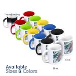 3dRose Coffee Mug, Size - 11oz - The Serenity Prayer with a wooded scene ET Photography - Inspirational Thoughts - funny coffee cup gift