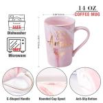 CINHOLL Thanks Inspirational Gifts for Mom Teacher Nurse Birthday Her Women Day Coworkers Wife Girlfriend Best Friend Sometimes You Forget You're Awesome Coffee Mug Cup 14oz Pink