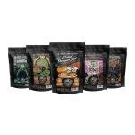 Bones Coffee Company Fall Favorites Pack, 5 Assorted Flavored Coffee Low Acid Medium Roast Arabica Beans Specialty Coffee Gifts, Auto Drip and French Press Compatible, 4 oz Pack of 5 Whole Bean