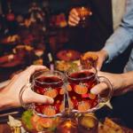 Maxcheck 6 Pack 12 oz Fall Pumpkin Coffee Mugs Glass Cups Thanksgiving Gifts Bulk Clear Drinking Wine Glasses with Handle for Autumn Harvest Halloween Party Supplies Decorations