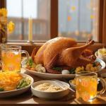 Maxcheck 6 Pack 12 oz Fall Pumpkin Coffee Mugs Glass Cups Thanksgiving Gifts Bulk Clear Drinking Wine Glasses with Handle for Autumn Harvest Halloween Party Supplies Decorations