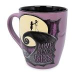 Disney The Nightmare Before Christmas "Love Never Dies" 25-Ounce Ceramic Mug | BPA-Free Large Coffee Cup For Espresso, Caffeine, Beverages, Home & Kitchen Essentials | Halloween Gifts and Collectibles