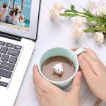 Lemon Park Surprise 3D Coffee Mug Animal Inside 8 oz with Duck,Cute Cartoon Handmade Ceramics Cup,Christmas Birthday Surprise for Friends Family or Kids (Duck)