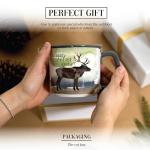 Pavilion Gift Company - Rest Relax Repeat - Moose - 17 Oz Coffee Mug Tea Cup Woodland Hiking Camping Cabin Woods Lodge Gift Outdoorsy Present