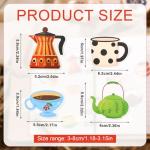 100pcs Tea Cup Stickers, Tea Party Stickers Tea Party Favors Tea Party Decorations Tea Stickers for Kids Little Girls Boys Adult Teen Party Decoration