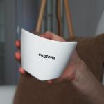 cuptone Teacup 16 oz (Dotted White)
