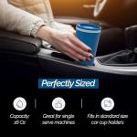 Copco Cone Travel Coffee Mug, 16 oz - Insulated Drinkware with Spill-Proof Lid and Handle, Microwave & Dishwasher Safe - BPA-Free, Compact for Desk & Cup Holder Friendly (Blue)