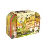 Regal Games Peter's Tea Party Set - Peter Rabbit Designed Kid's Tea Time Set - Includes 1 Teapot, 4 Cups, 4 Saucers, 1 Platter & Storage Case - Ideal Birthday & Easter Gift for Ages 5+