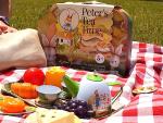 Regal Games Peter's Tea Party Set - Peter Rabbit Designed Kid's Tea Time Set - Includes 1 Teapot, 4 Cups, 4 Saucers, 1 Platter & Storage Case - Ideal Birthday & Easter Gift for Ages 5+