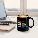 Slugeren Gifts for Grandpa, Pop Pop The Man The Myth The Legend Coffee Mug, Fathers Day Birthday Christmas Gifts for Grandpa Papa Dad from Grandkids, Papa Coffee Mug, 11Oz