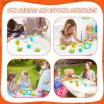 PullCrease 45 Pcs Spring Paint Your Own Tea Kit Craft DIY Tea Kit for Kids Ages 8+ Mini Ceramic Tea Cups to Paint Including Porcelain Dishes Brush for Party Girls Boys SetStylish Style