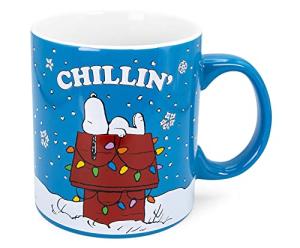 Silver Buffalo Peanuts Snoopy Chillin Ceramic Mug | BPA-Free Large Coffee Mugs and Cups for Beverages, Home & Kitchen Essentials | Charlie Brown Gifts And Collectibles | Holds 20 Ounces