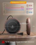 SWEETFULL Coffee Mug Warmer, 36W Electric Cup Warmer for Desk with 3-Temp Settings Advanced Temperature-Controlled Heating Coffee Gifts Accessories for Women Men Milk, Tea, Candle - Wood