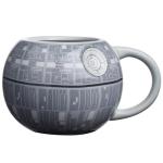 Silver Buffalo Star Wars Death Star 3D Sculpted Ceramic Coffee Mug for Cappuccino, Latte or Hot Tea, 20 ounce, Gray Multicolor SV9195
