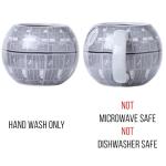 Silver Buffalo Star Wars Death Star 3D Sculpted Ceramic Coffee Mug for Cappuccino, Latte or Hot Tea, 20 ounce, Gray Multicolor SV9195