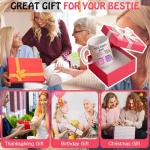 Gossby Friend Coffee Mug - BEST-TEA - Gifts for Best Friend Women - Christmas Friendship Gift for Female Friend - Best Friends Birthday Gift - Besties BFF Gifts - 11oz White Ceramic Cup