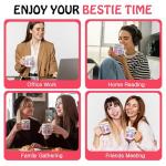 Gossby Friend Coffee Mug - BEST-TEA - Gifts for Best Friend Women - Christmas Friendship Gift for Female Friend - Best Friends Birthday Gift - Besties BFF Gifts - 11oz White Ceramic Cup