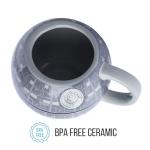 Silver Buffalo Star Wars Death Star 3D Sculpted Ceramic Coffee Mug for Cappuccino, Latte or Hot Tea, 20 ounce, Gray Multicolor SV9195