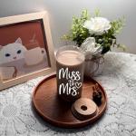 MEOGUTYI Bridal Shower Gift, Miss To Mrs Funny Glass Cup, Customized Personalized Gift for Her, 16 oz Can Shaped Glass Cups With Lids and Straws