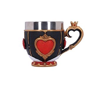 Nemesis Now Alice in Wonderland Inspired Tea Cup, Hand-Painted Resin, Pinkys Up Drinkware, Collectible Coffee Mug - Queen of Hearts