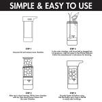 Primula Press and Go Iced Tea Maker, Travel Tumbler, Infuser Bottle, Leak-proof Flip-top Lid with Carry Loop, Dishwasher Safe, Made without BPA, 16-Ounce, Black, 1 Count (Pack of 1)