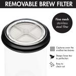 Primula Press and Go Iced Tea Maker, Travel Tumbler, Infuser Bottle, Leak-proof Flip-top Lid with Carry Loop, Dishwasher Safe, Made without BPA, 16-Ounce, Black, 1 Count (Pack of 1)