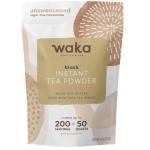 Waka Instant Black Tea Mix, Classic - 100% Tea Leaves, No Additives, Unsweetened Tea Powder for 50 Quarts or 200 Cups – Easy and Quick Hot or Iced Teas (4.5oz)