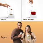 Waka Instant Black Tea Mix, Classic - 100% Tea Leaves, No Additives, Unsweetened Tea Powder for 50 Quarts or 200 Cups – Easy and Quick Hot or Iced Teas (4.5oz)