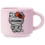Silver Buffalo Sanrio Hello Kitty Halloween 4 Pack Stackable Ceramic Mug Set With Storage Rack, 3 Ounces
