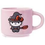 Silver Buffalo Sanrio Hello Kitty Halloween 4 Pack Stackable Ceramic Mug Set With Storage Rack, 3 Ounces