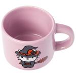 Silver Buffalo Sanrio Hello Kitty Halloween 4 Pack Stackable Ceramic Mug Set With Storage Rack, 3 Ounces