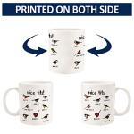 Jigfoxy Nice Tits Bird Mug, Funny Birds Coffee Mugs, Gifts for Bird Lovers Women Men - 11 Oz