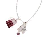 Alex and Ani Spill the Tea' Cup & Tea Bag Charm Pendant Necklace