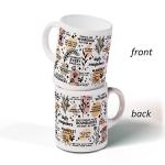 DOTAIN Boho Mental Health Awareness Daily Reminder Inspirational Quotes Coffee Mug Ceramic Cup(11oz),Double Side Printed,Boho Positive Quotes Daily Reminder Mug Gifts For Women Teenage Girls
